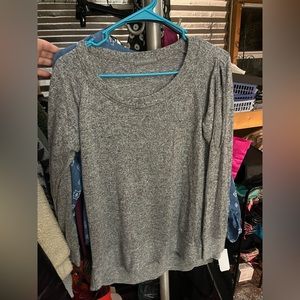 Never Worn. Grey warm long sleeve shirt